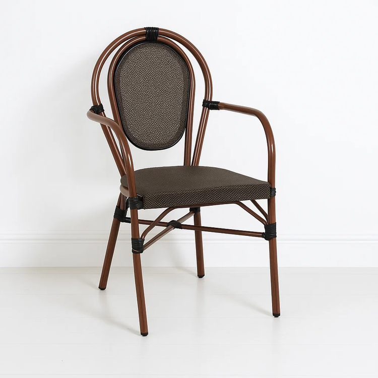 Silla Parisina Astoria Café | Rattan con Reposabrazos