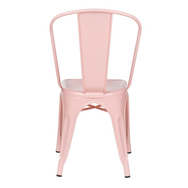 Sillas Tolix Acero Rosado | Resistente para Exterior e Interior
