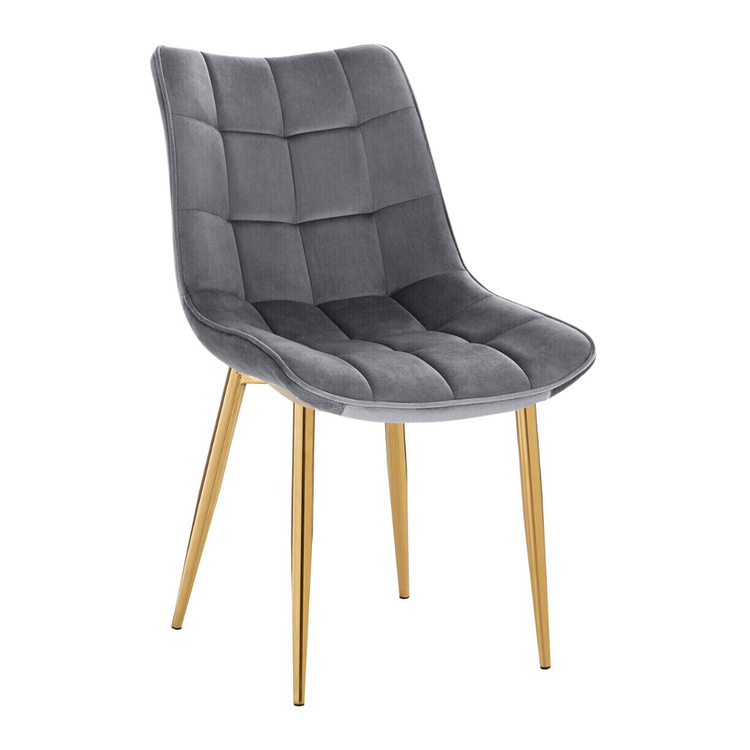 Silla Kena | Terciopelo con Dorado | Lujoso y Diseño Clásico