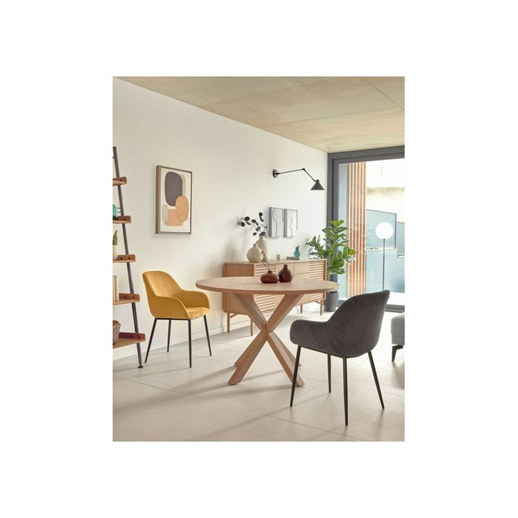 Mesa Redonda Equiz Wood 120cm | Comedor u Oficina