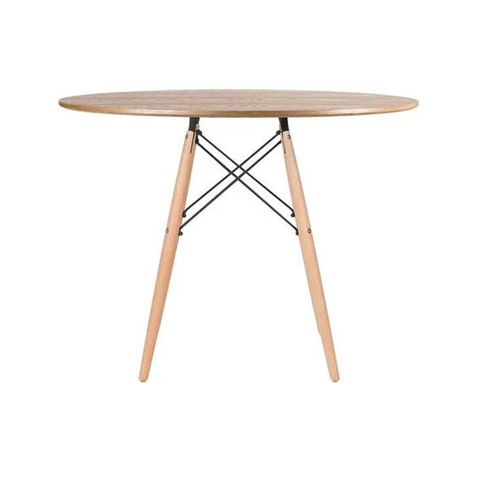 Comedor Mesa Shanna 100cm + 4 Sillones Rubik Color Negro