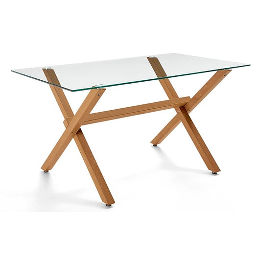 Mesa Rectangular Xinia 140x 90cm | Vidrio Templado