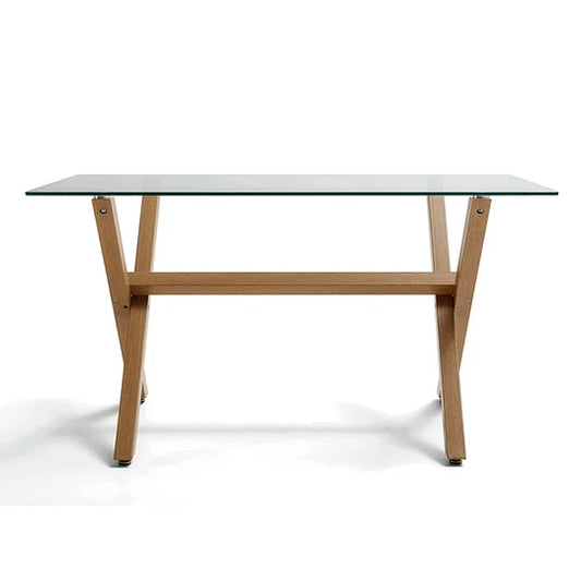 Mesa Rectangular Xinia 140x 90cm | Vidrio Templado