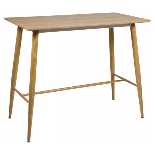 Mesa Alta Bar Álamo | Color Natural 120x60x 105