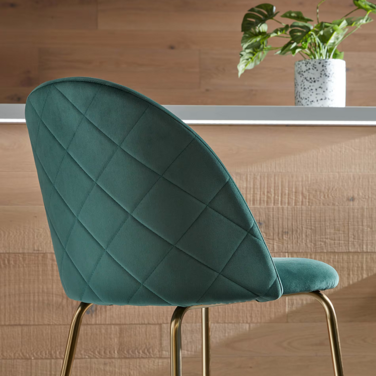 Pack 2 Taburetes Maya Velvet 66 cm Verde | Estilo Elegante y Cómodo
