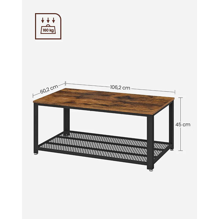 Mesa de Centro Industrial Andres | Madera y Metal