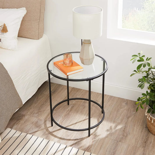 Mesa Regina Auxiliar Negro | Diseño Minimalista