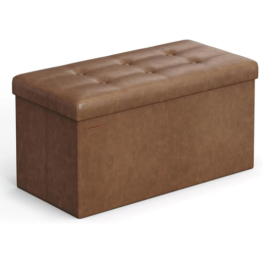 Baúl Banqueta Amanda | Ecocuero Color Camel