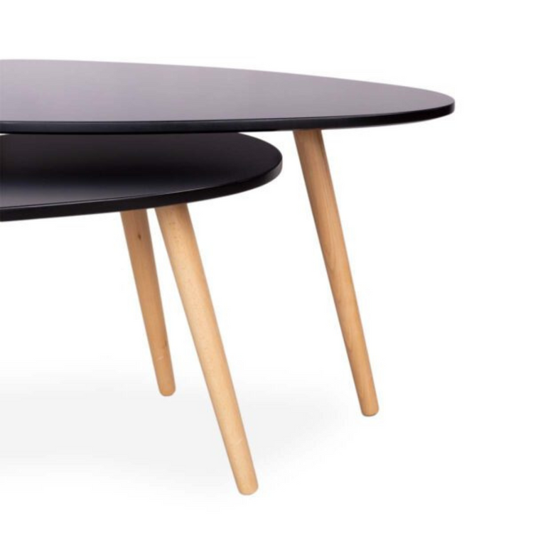 Set 2 Mesas Nido Trina | Diseño Nórdico | Multiuso