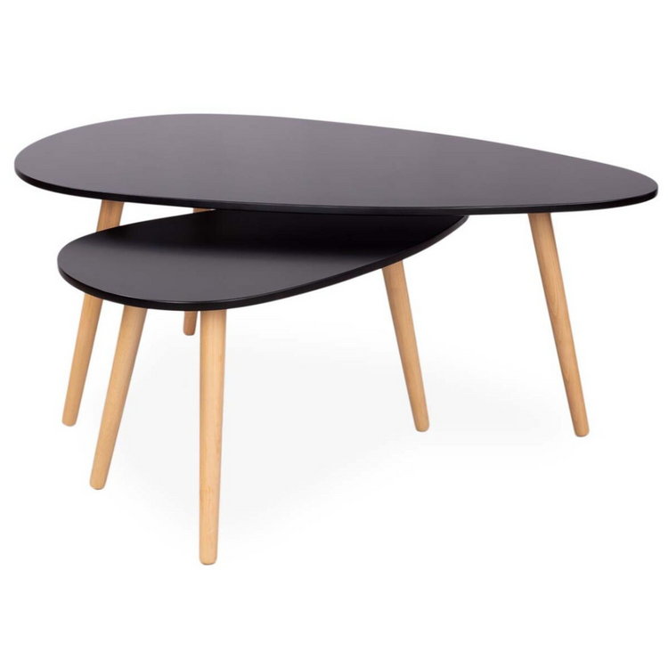 Set 2 Mesas Nido Trina | Diseño Nórdico | Multiuso