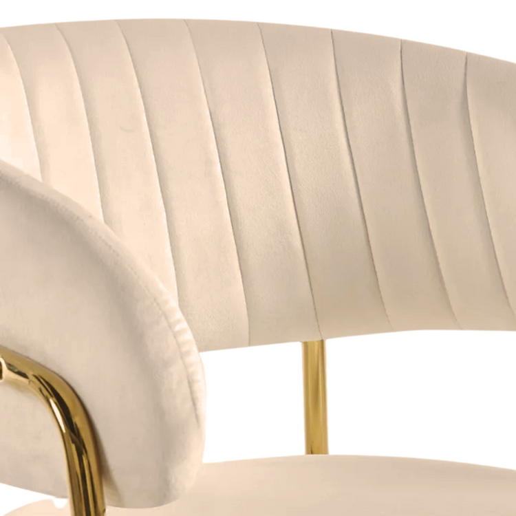 Sitial Butaca Maoz | Terciopelo Beige | Comodidad y Estilo