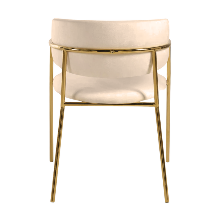 Sitial Butaca Maoz | Terciopelo Beige | Comodidad y Estilo