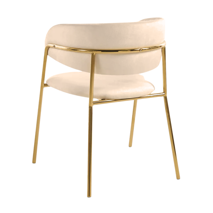 Sitial Butaca Maoz | Terciopelo Beige | Comodidad y Estilo