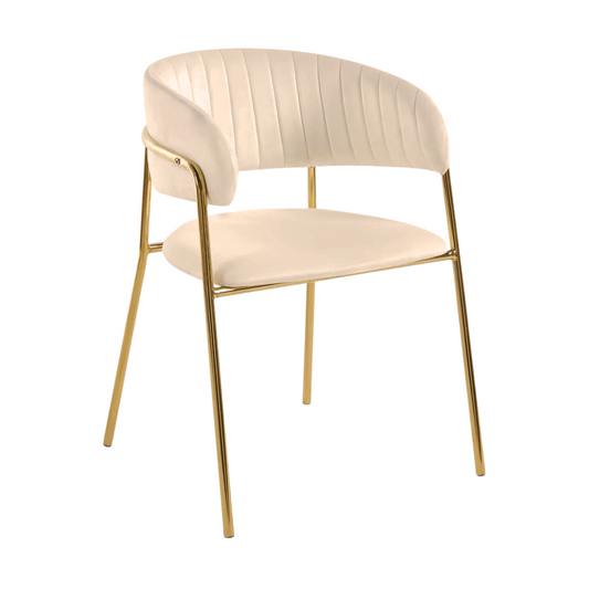 Sitial Butaca Maoz | Terciopelo Beige | Comodidad y Estilo