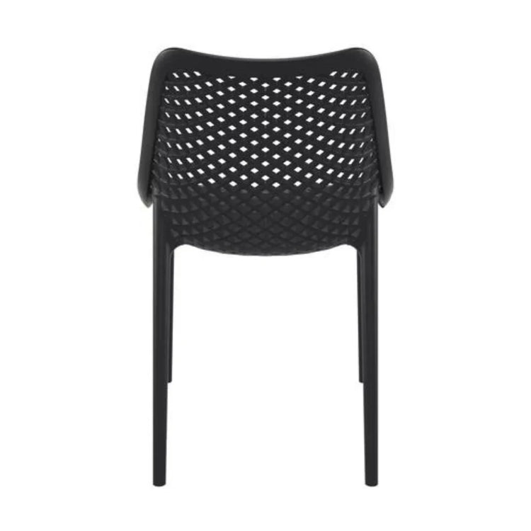 Pack 4 Sillas Bardo Negras| Resistente para Interior y Exterior