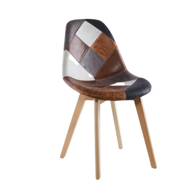 Pack 4 Silla Patchwork Da Vinci | Ecocuero Café