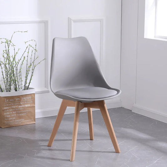 Pack 4 Tulip Gris Acolchadas | Diseño Moderno