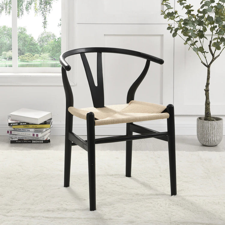 Pack 2 Silla Wishbone Nórdica | Madera | Natural & Negro