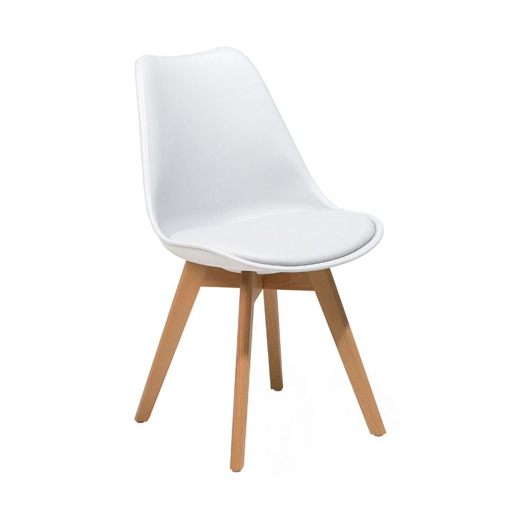 Comedor Moderno Mesa Estela 80cm + 2 Sillas Tulip | Diseño Nórdico