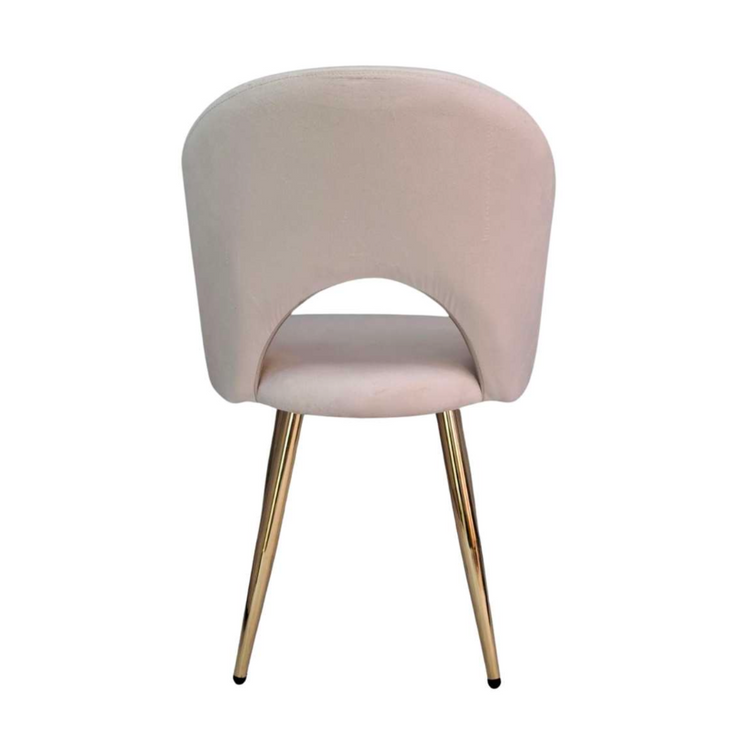 Sitial Delia Beige | Terciopelo | Elegancia y Confort