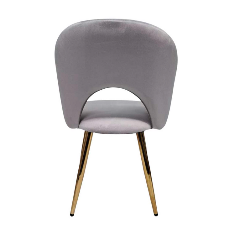 Sitial Delia Gris | Terciopelo | Elegancia y Confort