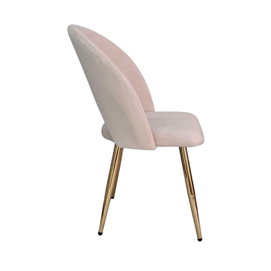 Sitial Delia Beige | Terciopelo | Elegancia y Confort