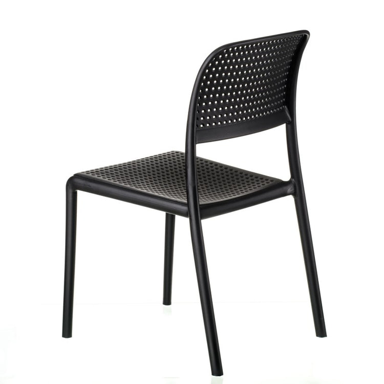 Silla Bora Bristro Negra | Diseño Apilable