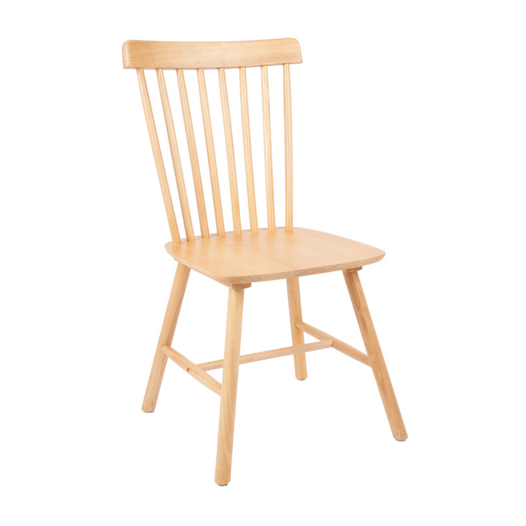 Pack 4 Silla Windsor | Madera Natural | Moderna y Duradera
