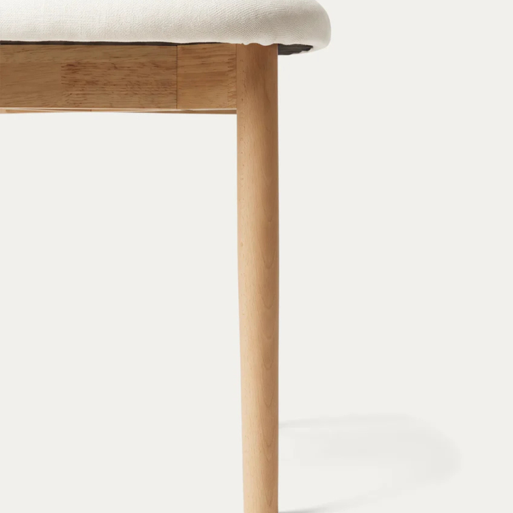 Silla Makena Lino Beige | Madera Natural