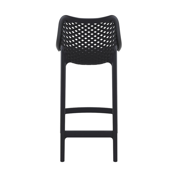 Taburete Bardo | Diseño Moderno| Exterior e Interior| 65cm Negro