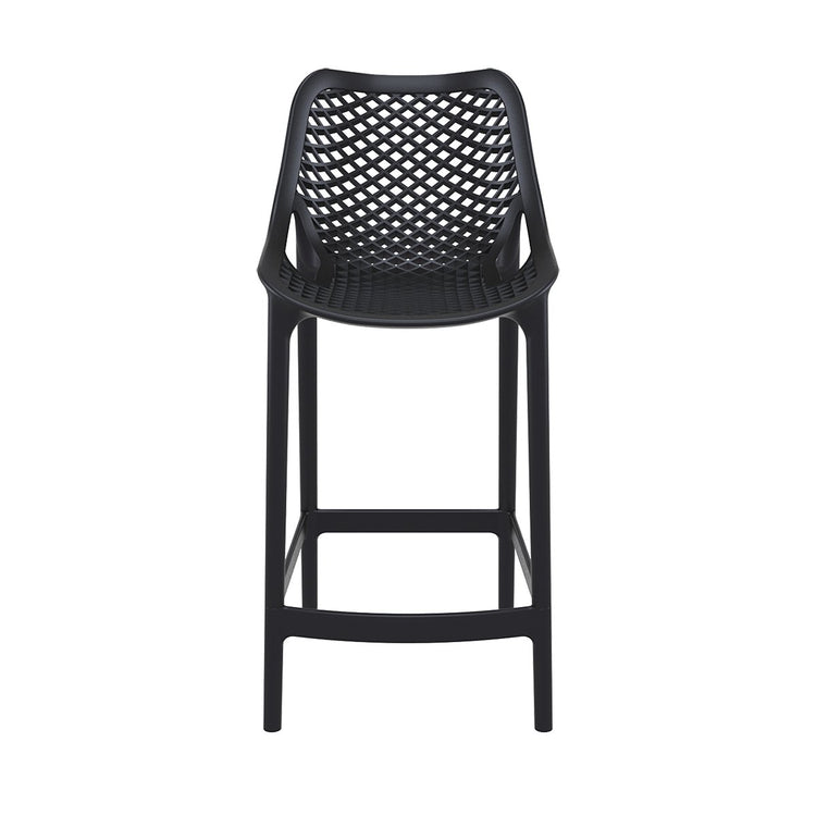 Taburete Bardo | Diseño Moderno| Exterior e Interior| 65cm Negro