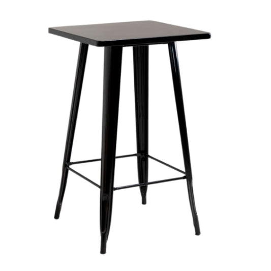 Mesa Tolix Alta Negra 60x60x105 cm | Bar & Restaurantes