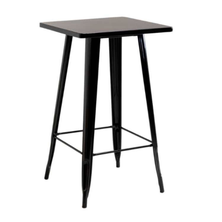 Mesa Tolix Alta Negra 60x60x105 cm | Bar & Restaurantes