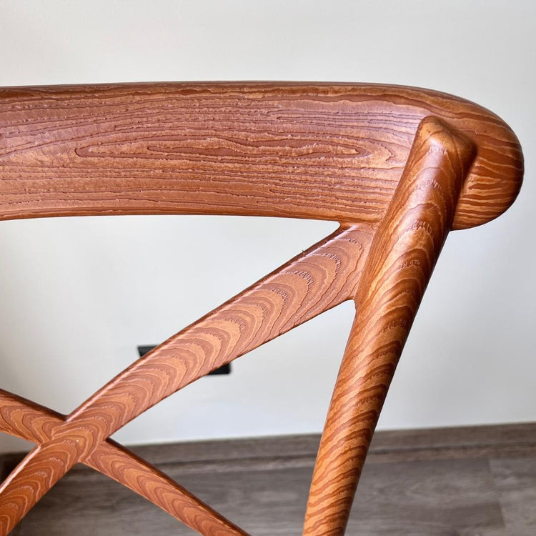 Silla Crossback Vintage | Efecto Madera