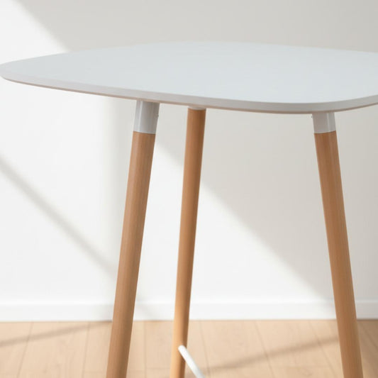 Mesa Alta Bar Moira | Blanca 70x70x105 cm