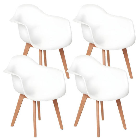 Pack 4 Butaca Monee Blanca | Ergonómia &  Estilo