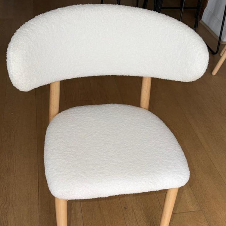 Silla Makena Beige | Madera y Tela