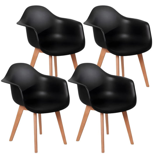 Pack 4 Butaca Monee Negro | Ergonómia & Estilo