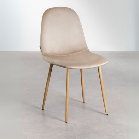 Silla Isy | Terciopelo & Metal