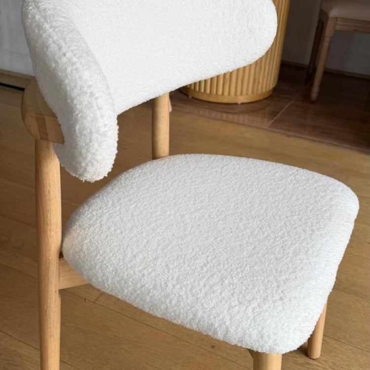 Silla Makena Beige | Madera y Tela