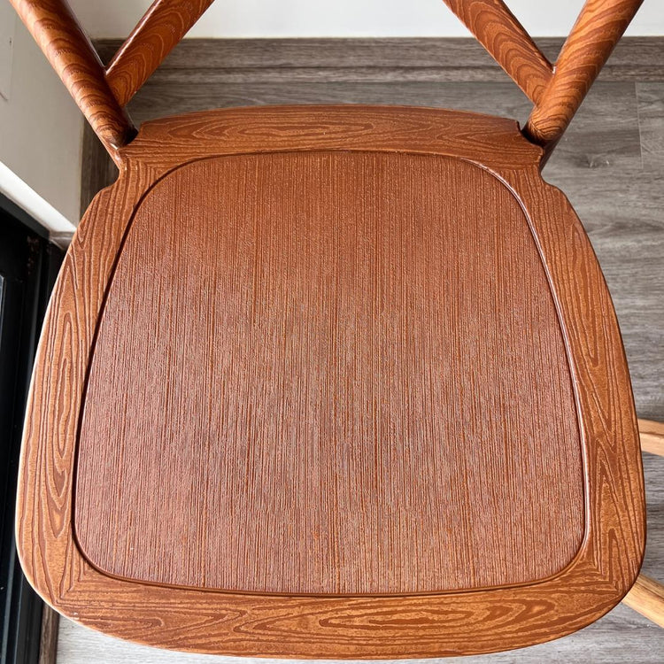 Silla Crossback Vintage | Efecto Madera