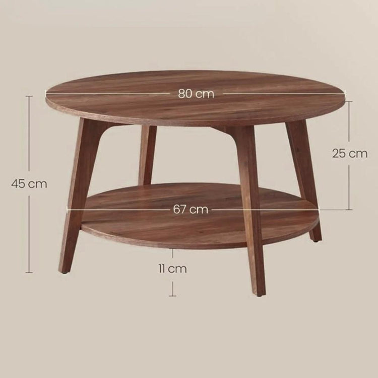 Mesa de Centro Romeo 80cm | MDF Natural Doble Nivel