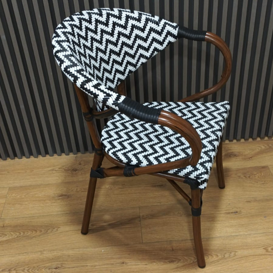 Silla Parisina Bondi | Rattan Con Reposabrazos