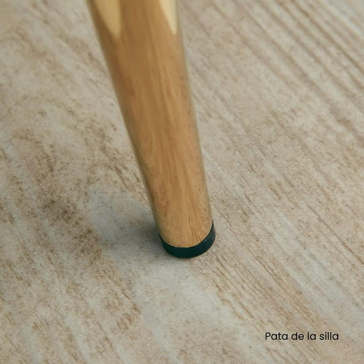 Comedor Mesa Equiz 100cm (Patas X Dorada) + 4 Sillas Kena Beige (Pata dorada)