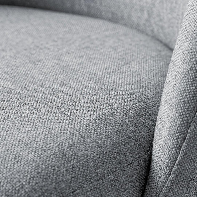 Taburete de Bar Eloina 65 cm | Lino Gris y Acero Negro