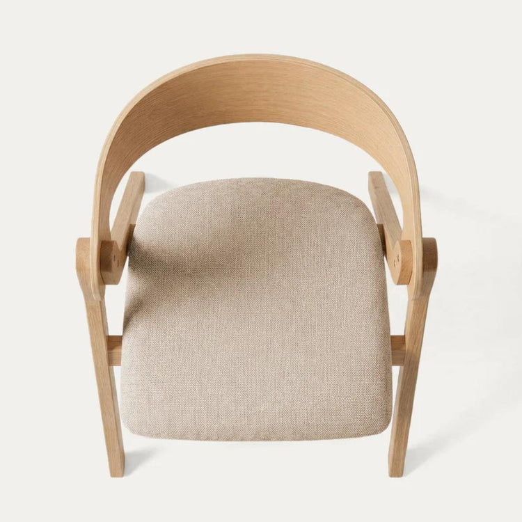 Silla Charley Wood | Madera & Tela