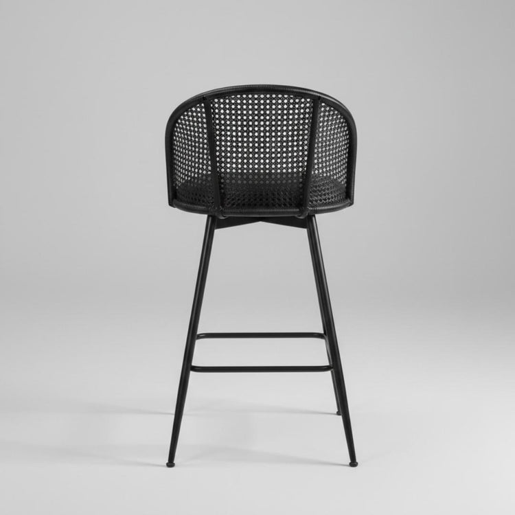 Pack 2 taburete Bar Carolla Negro 62 cm | Asiento Giratorio 360°