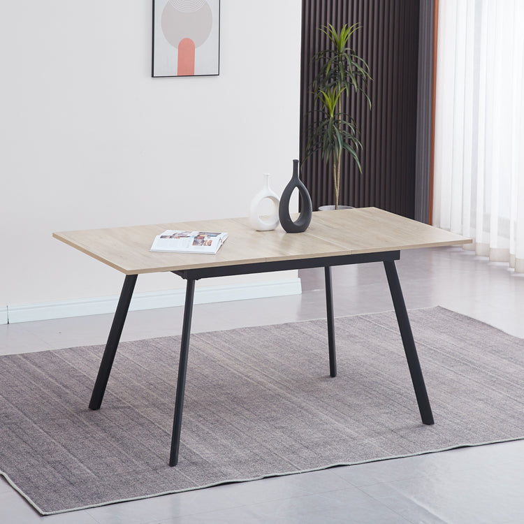 Mesa Extensible Atenas 120 a 160cm Claro | ¡Más Comensales!