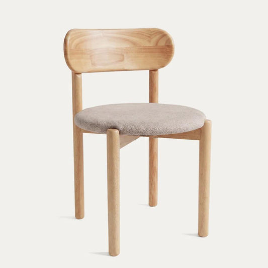 Silla Miranda | Madera y Tela Arena