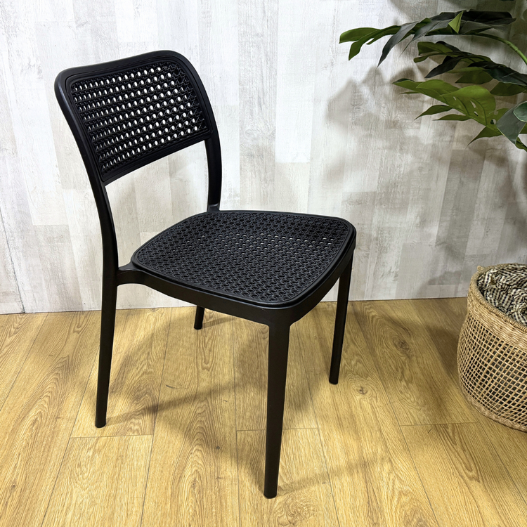 Pack 4 Silla Feronia Negro | Ideal para Exteriores
